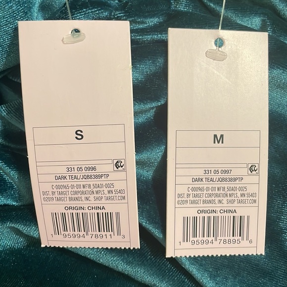 Wild Fable Dark Teal Velour Velvet Mermaid Mini Flared Skirt - Picture 4 of 4